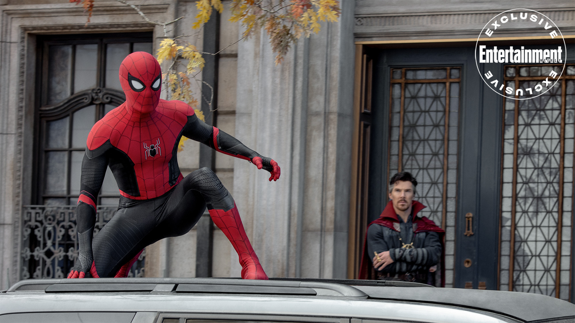 Spiderman films scenes for the upcoming movie, 'The Amazing Spiderman 2',  at Greenwich Village in New York City. (June 2…